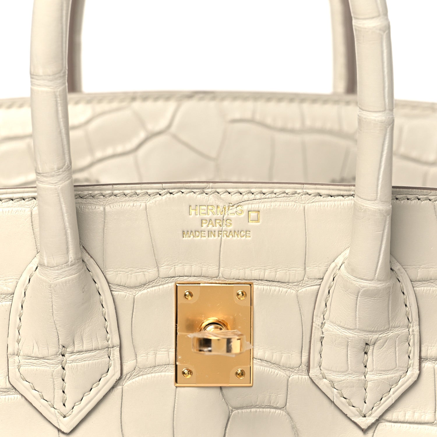 Hermes Matte Alligator Birkin 25 Beton 6 of 12