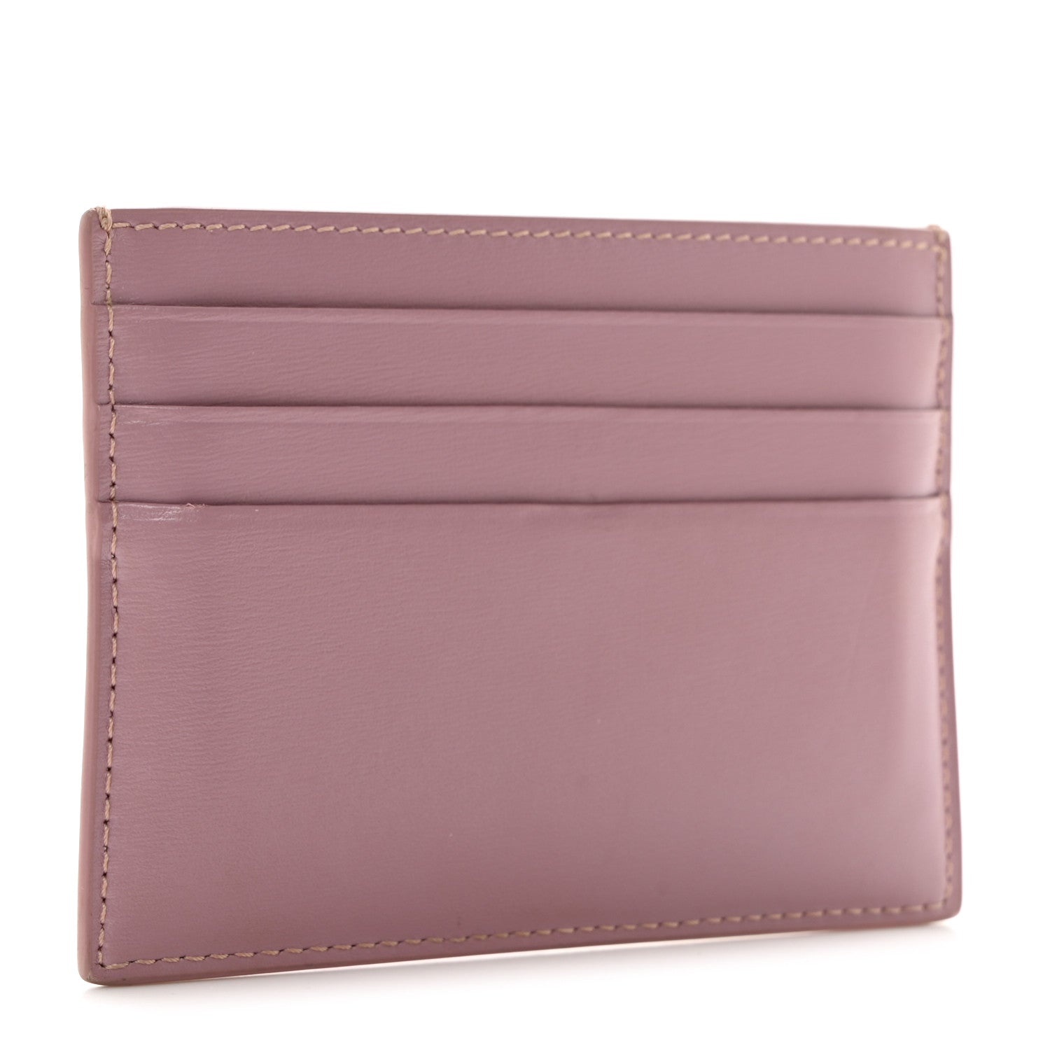 Celine Shiny Calfskin Triomphe Card Holder Petal 3 of 9