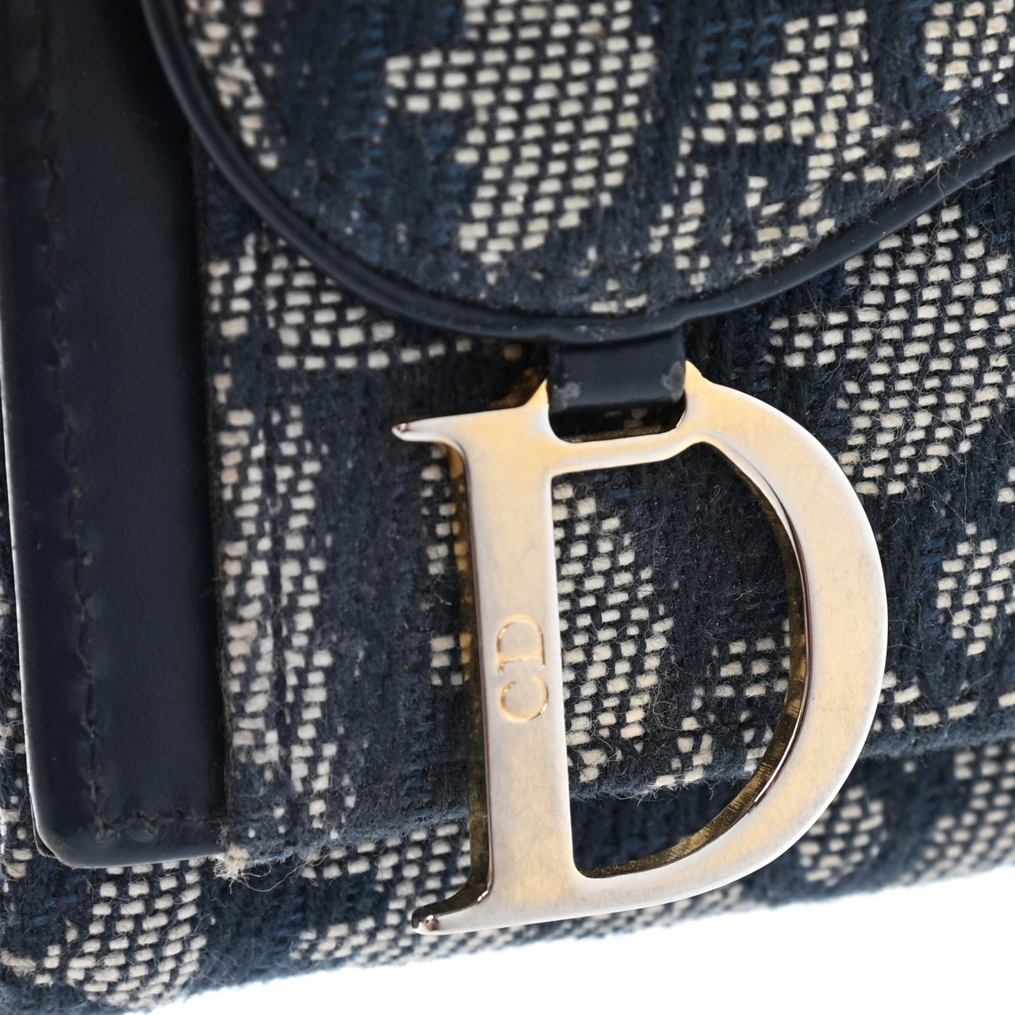 Monogram Compact Saddle Wallet Blue