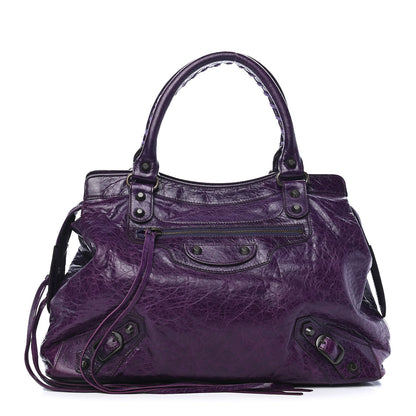 Balenciaga Agneau Classic Hardware Step Violet 1 of 10