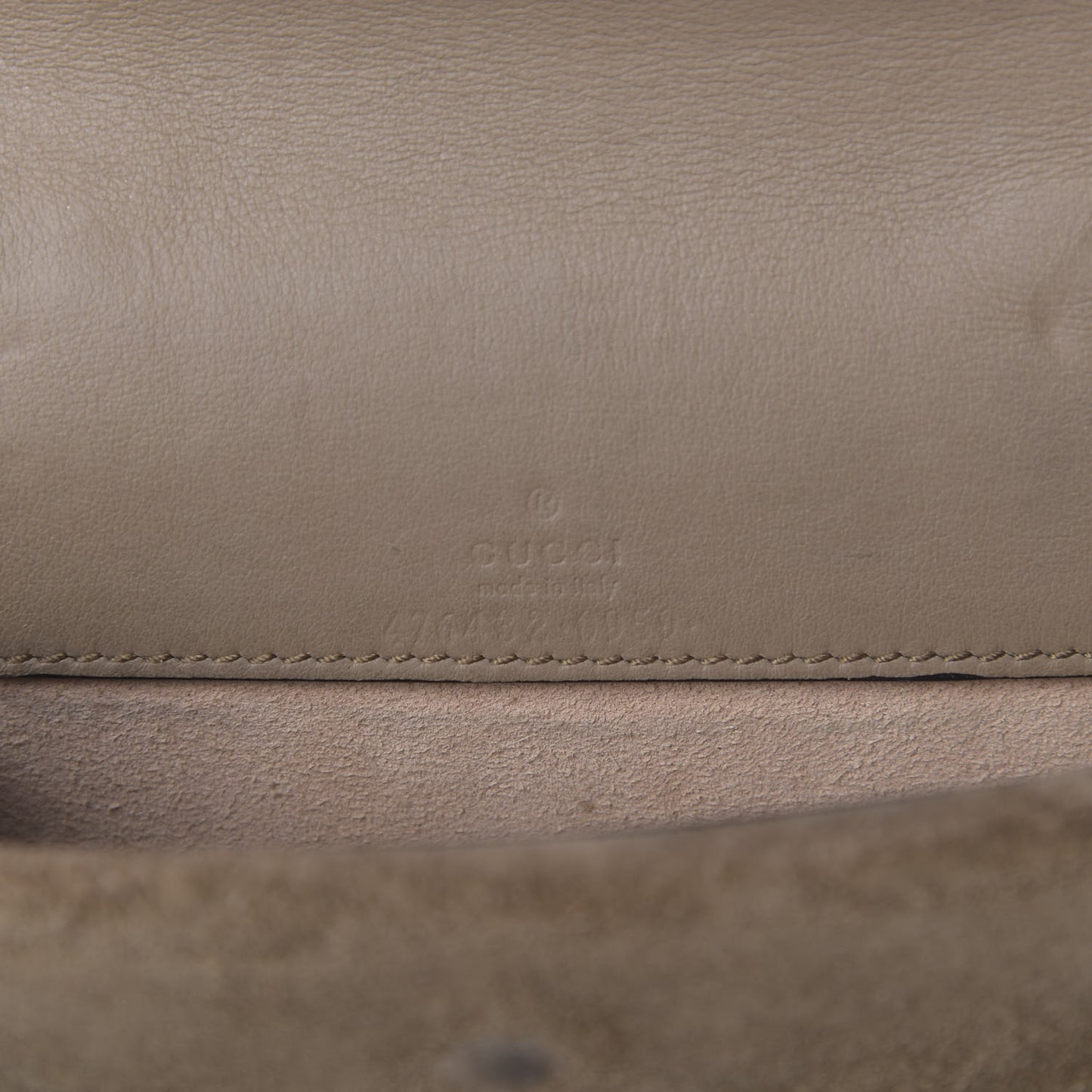 GG Supreme Monogram Super Mini Dionysus Shoulder Bag Taupe