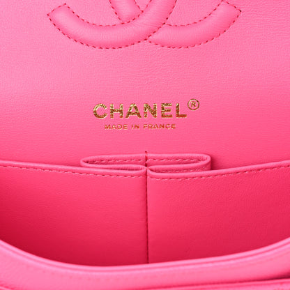Chanel Caviar Quilted Medium Double Flap Rose 6 of 11