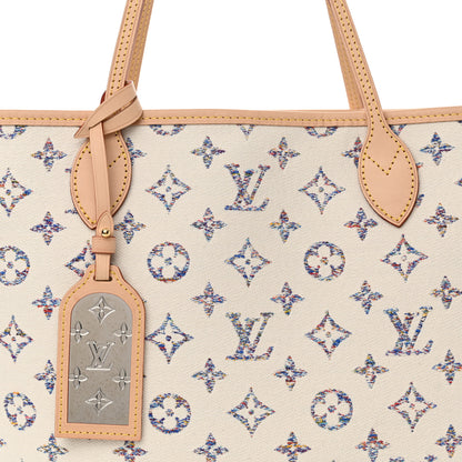 Louis Vuitton Monogram Jacquard Neverfull MM Multicolor Beige 8 of 10