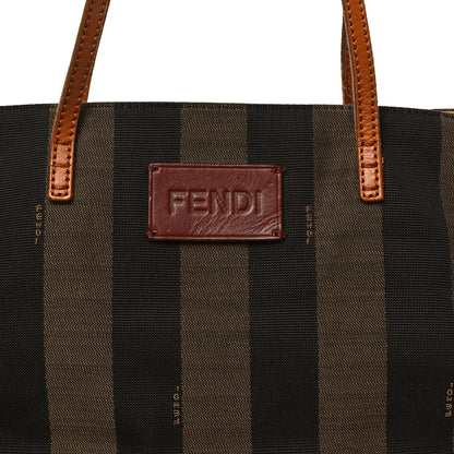 Fendi Pequin Cuoio Vegetale Medium Roll Tote Tobacco Cuoio Miele 8 of 13