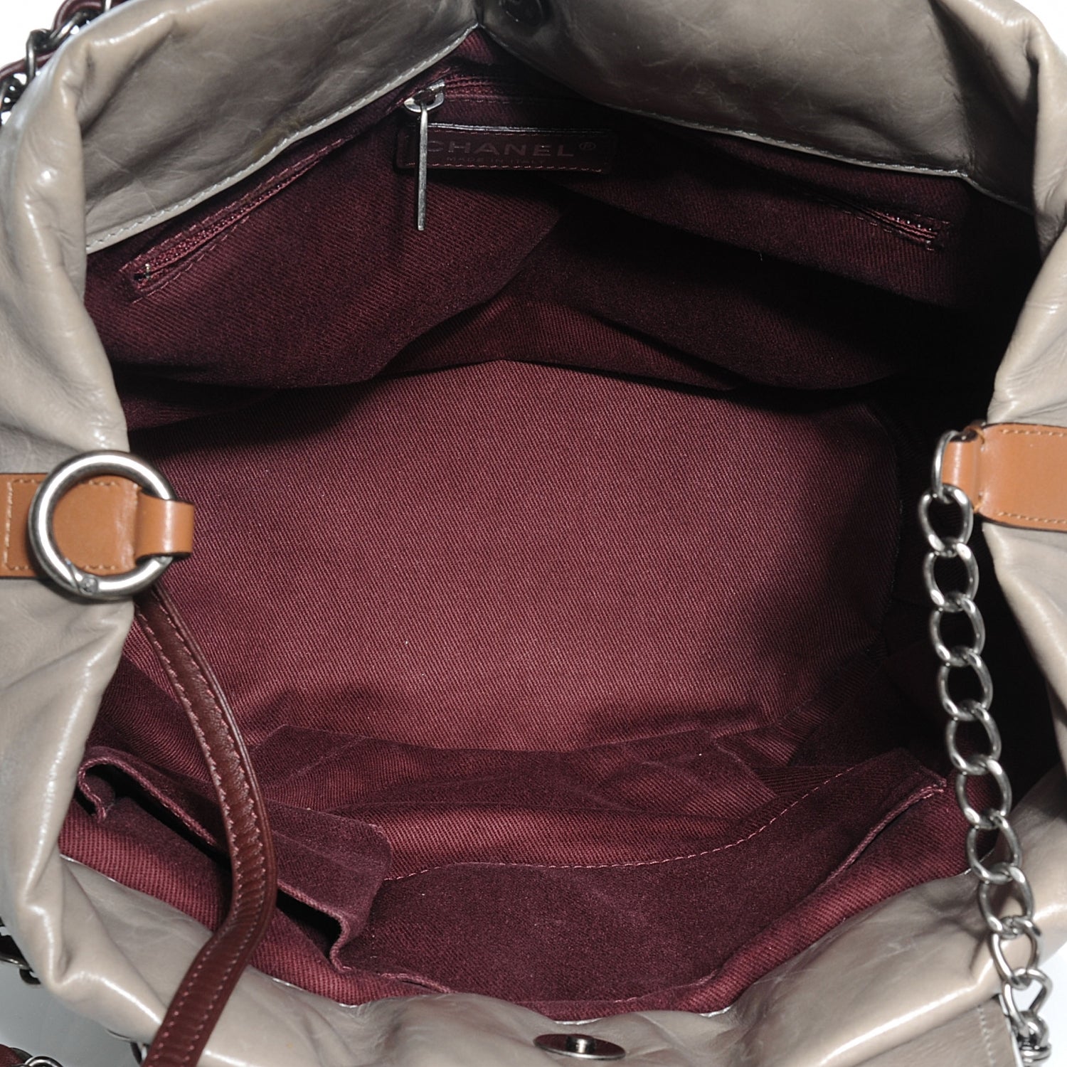 Chanel Iridescent Calfskin Large In The Mix Tote Bag Gray 7 of 9