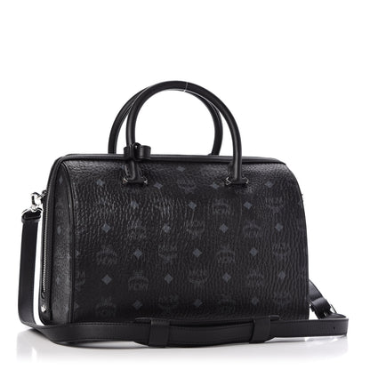 MCM Visetos Medium Essential Boston Bag Black 3 of 8