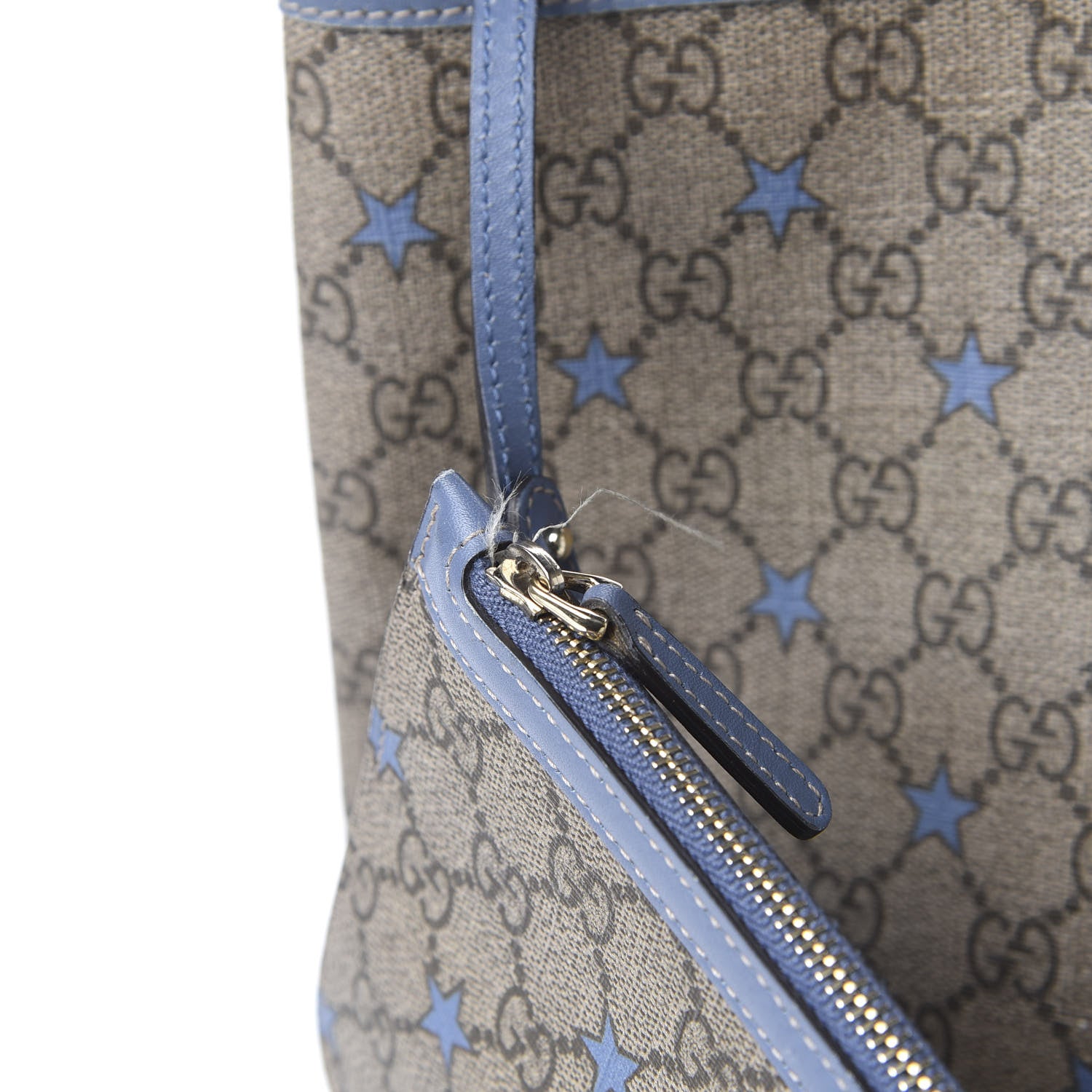 Gucci GG Supreme Stars Tote Blue 11 of 15