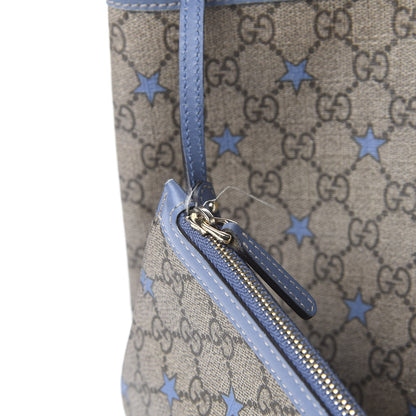 Gucci GG Supreme Stars Tote Blue 11 of 15