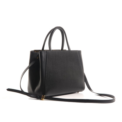 Fendi Vitello Elite Petite 2Jours Tote Black 3 of 9