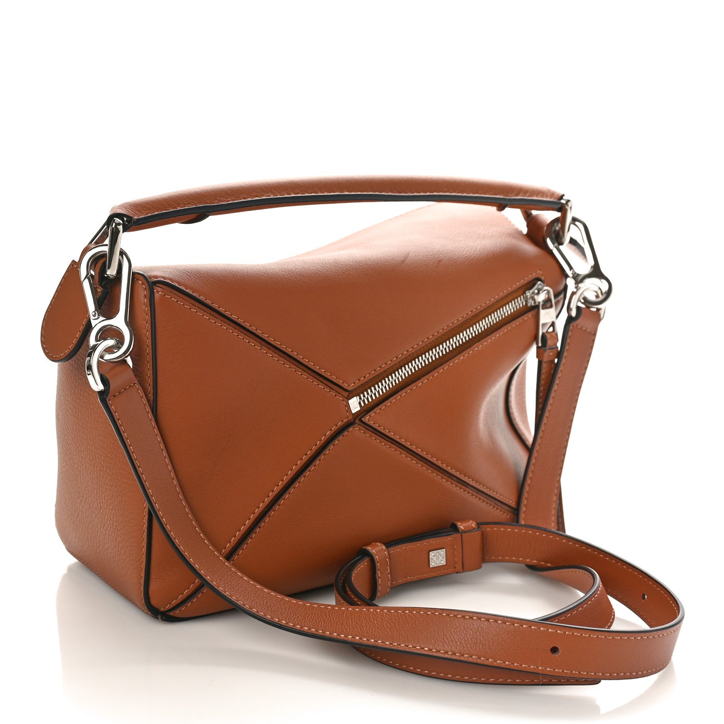 Calfskin Small Puzzle Bag Tan