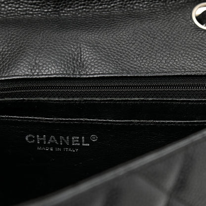 Chanel Caviar Quilted Jumbo Single Flap Black 10 of 11