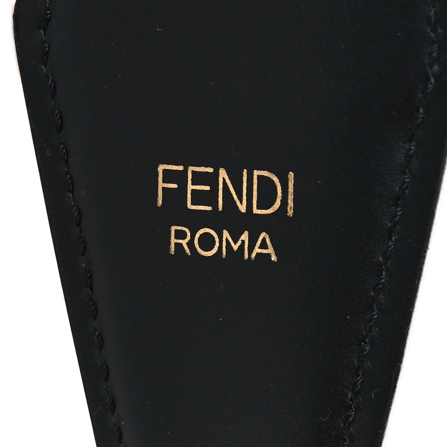 Jacquard Ribbon Vitello King FF Adjustable Strap You Fango Marrone Black