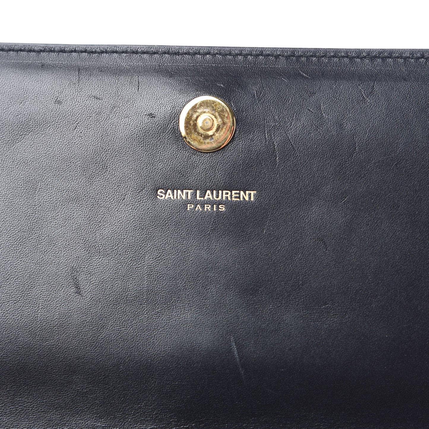 Calfskin Classic Monogram Cassandre Clutch Black