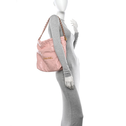 Chanel Calfskin Quilted Small Chanel 22 Pink 3 of 12