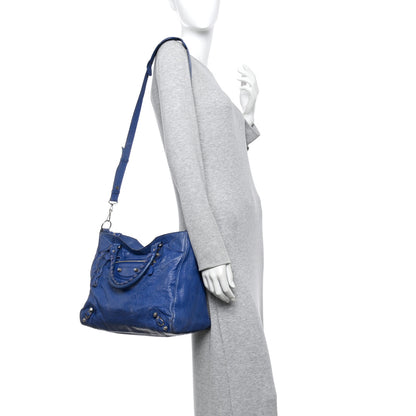 Balenciaga Agneau Giant 12 Silver Hardware Velo Bleu Glacier 2 of 21