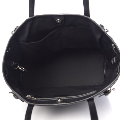 Christian Dior Coated Canvas Cannage Medium Panarea Tote Black 5 of 12