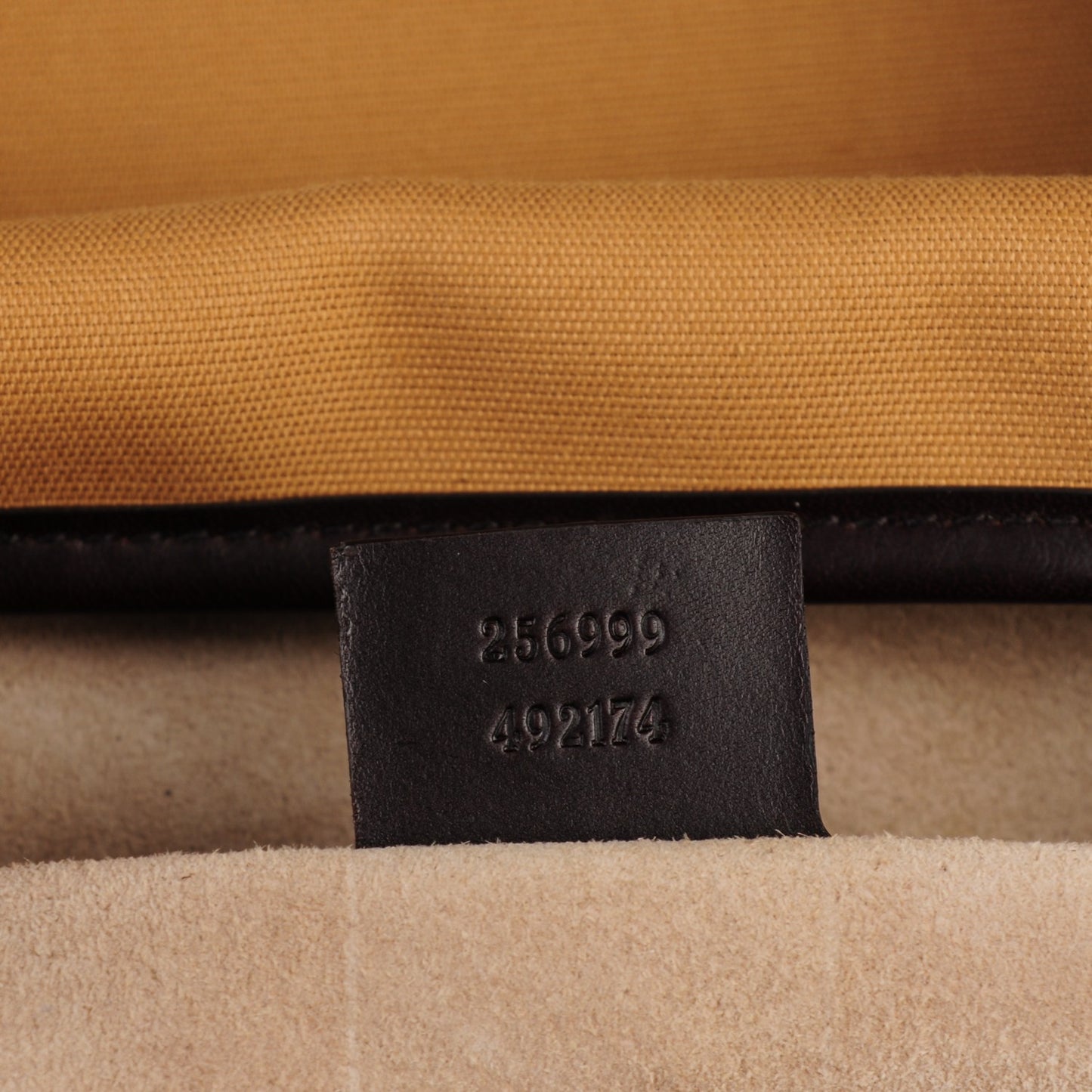 Canvas Large Signature Web Tote Dark Brown
