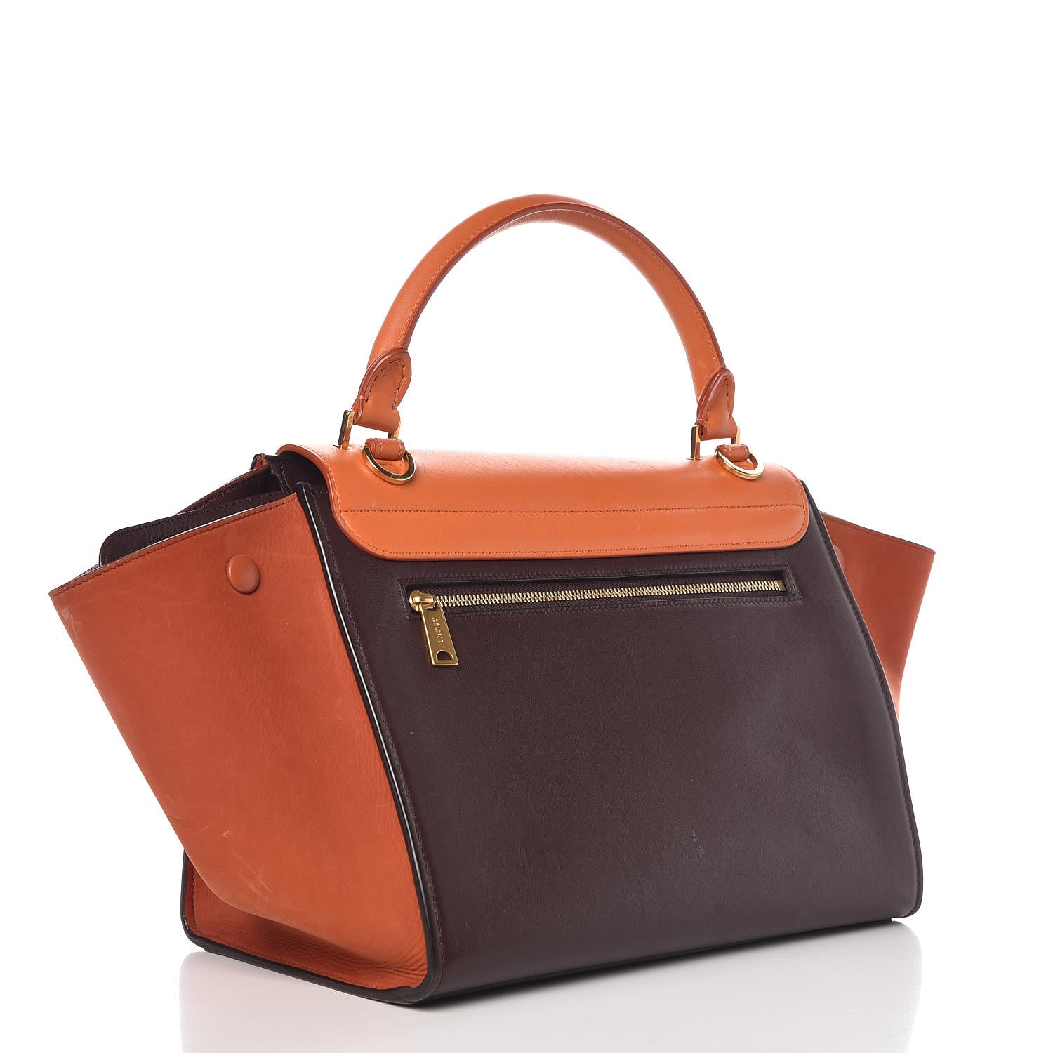 Celine Smooth Calfskin Nubuck Small Tri-Color Trapeze 3 of 16
