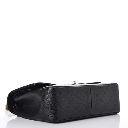 Chanel Caviar Quilted Jumbo Double Flap Black 2 of 9