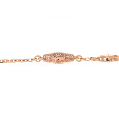 Van Cleef & Arpels 18K Rose Gold 6 Motifs Sweet Alhambra Bracelet 6 of 8