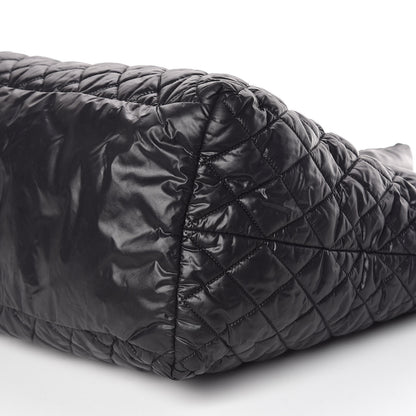 Chanel Nylon Quilted Large Coco Cocoon Tote Black 6 of 12