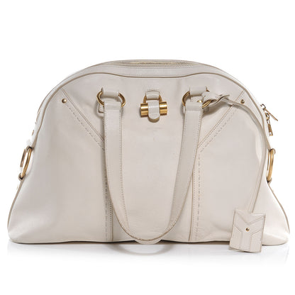 Saint Laurent Leather Large Muse Ivory 1 of 11