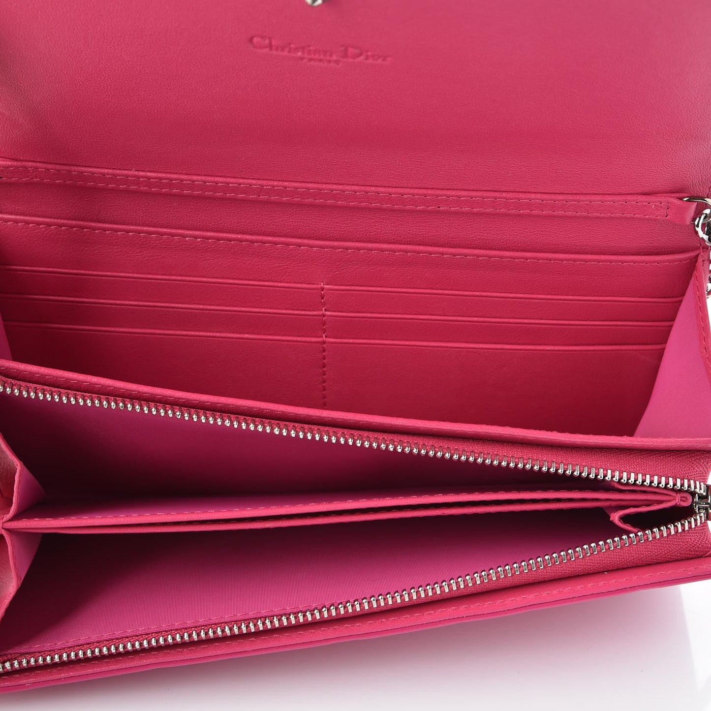Patent Cannage Rendez-vous Chain Wallet Fuchsia