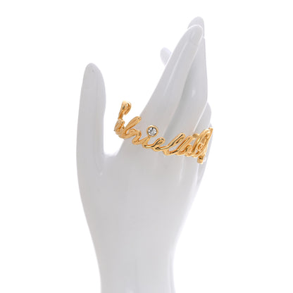 Chanel Metal Crystal Gabrielle Chanel Bracelet S Gold 2 of 6