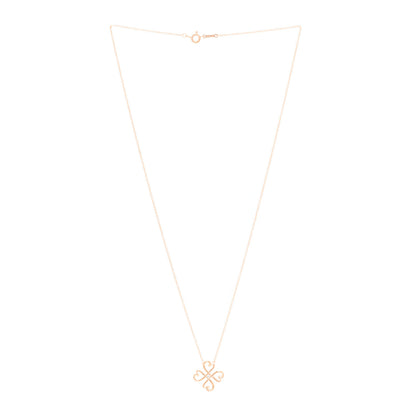 Tiffany 18K Rose Gold Diamond Paloma Picasso Loving Heart Pendant Necklace 1 of 4