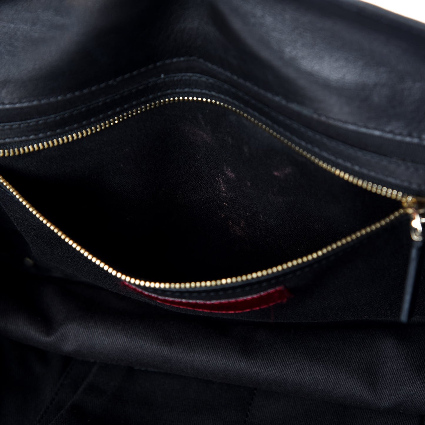 Vitello Rockstud Single Handle Flap Tote Black