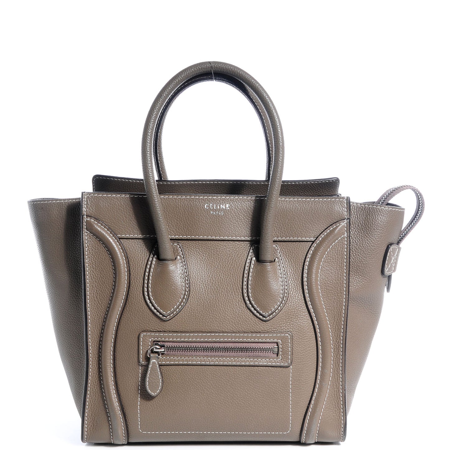 Drummed Calfskin Micro Luggage Souris
