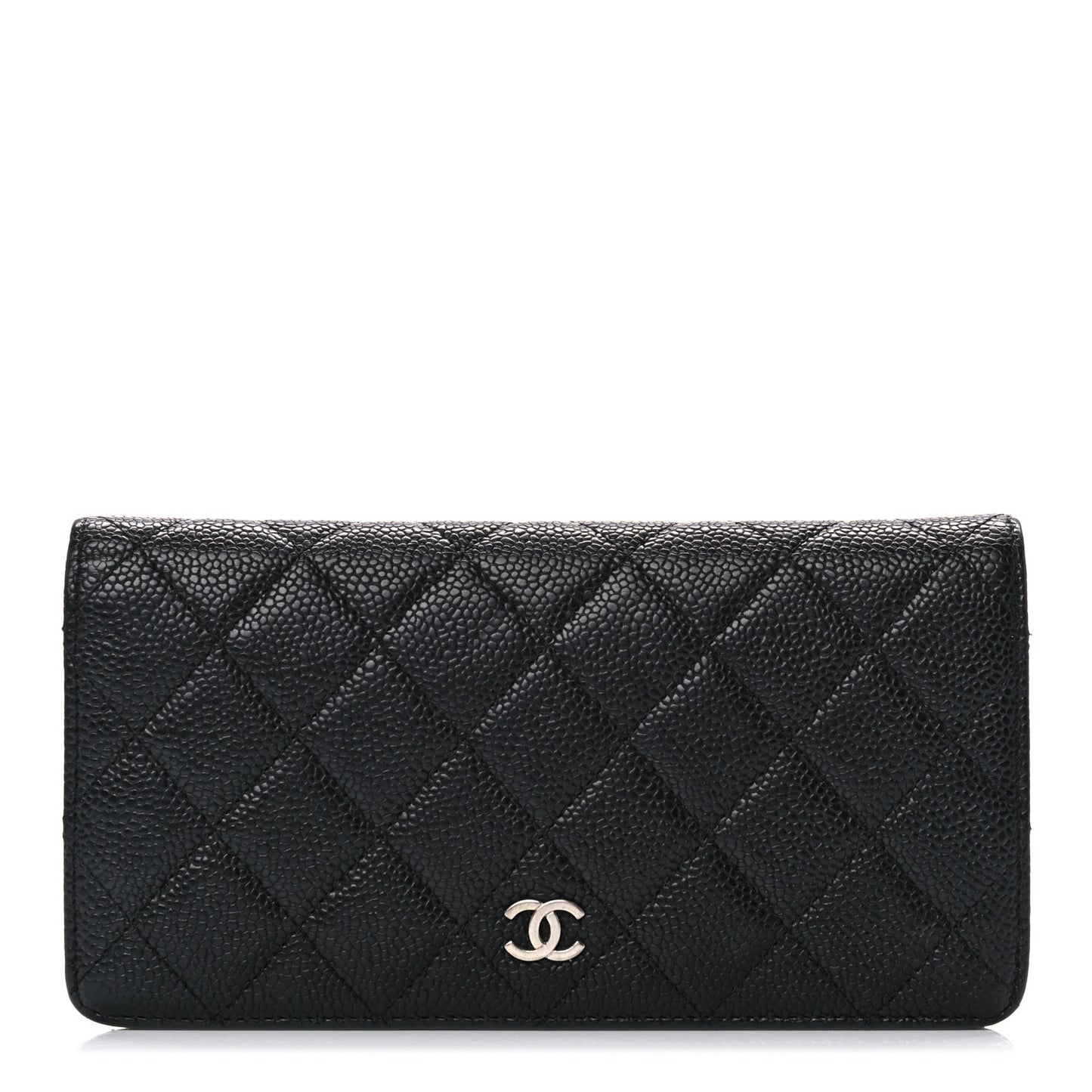 Caviar Quilted Yen Wallet Black