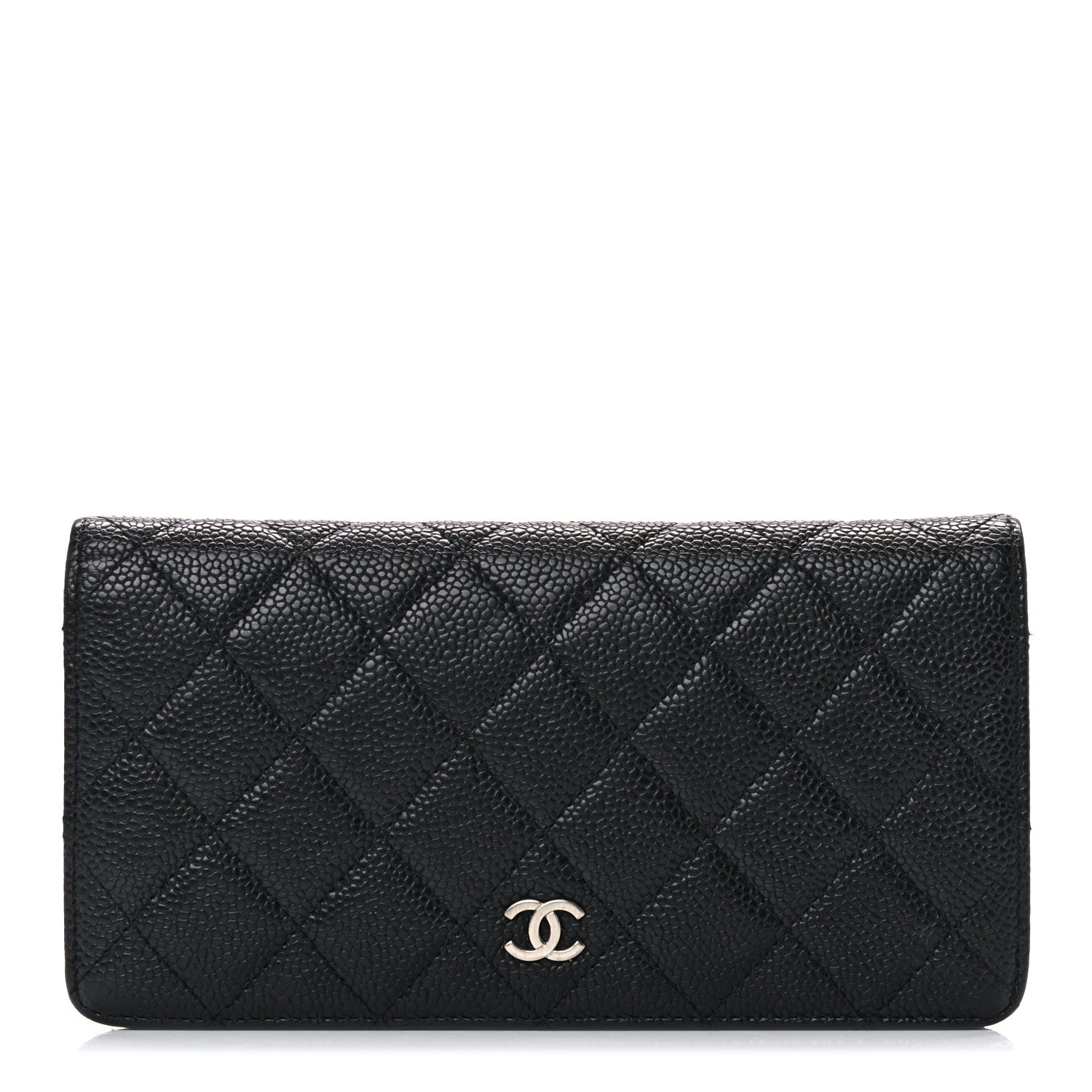 Chanel Caviar Quilted Yen Wallet Black 1 of 13