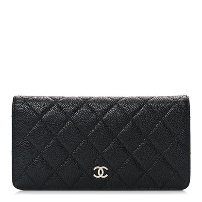 Chanel Caviar Quilted Yen Wallet Black 1 of 13