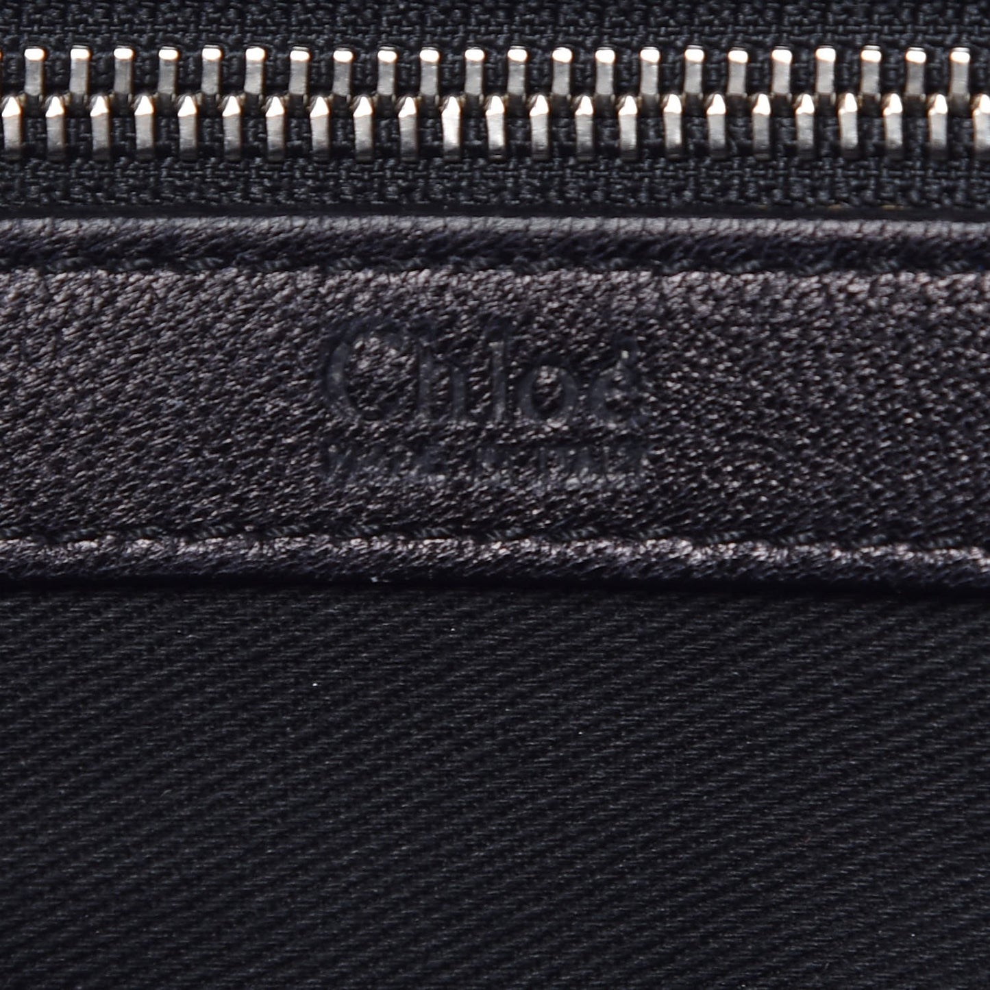 Calfskin Zipper Cutout Shoulder Bag Black
