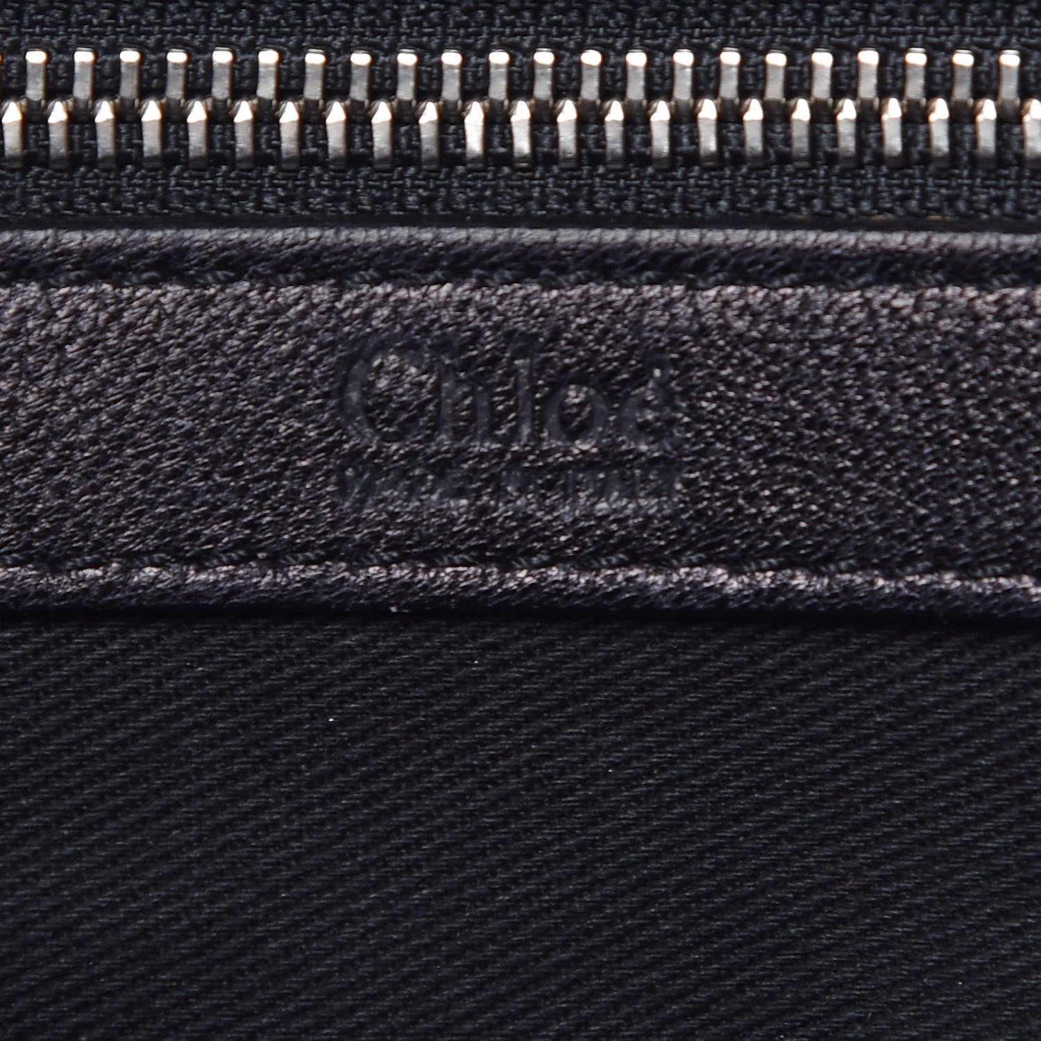 Chloe Calfskin Zipper Cutout Shoulder Bag Black 6 of 16