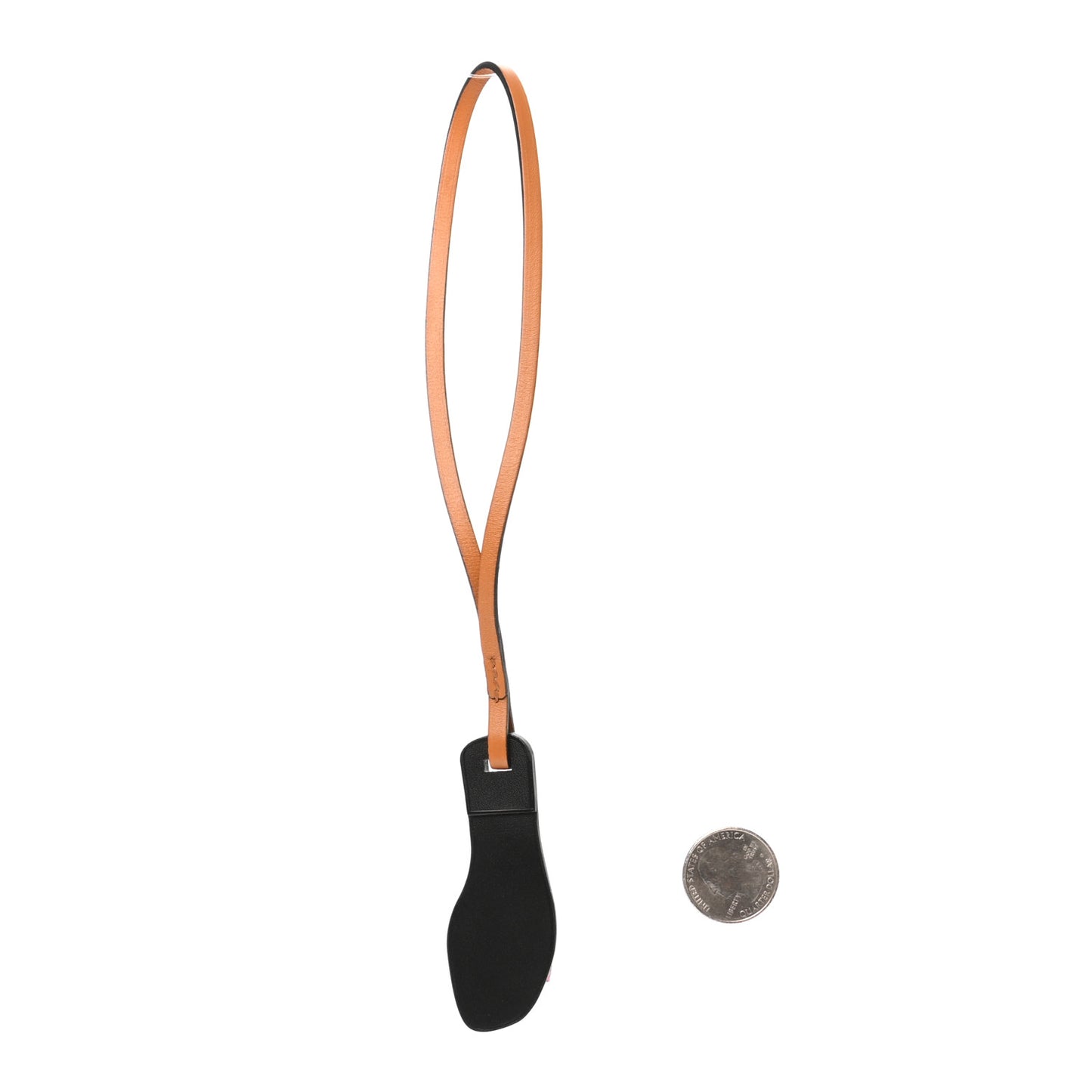 Epsom Butler Calfskin Hunter Oran Nano Bag Charm Rose Confetti Sable
