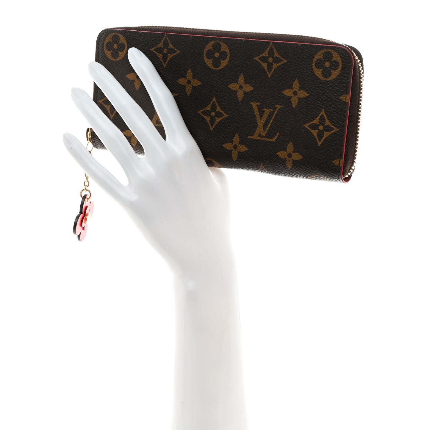 Monogram Blooming Flowers Clemence Wallet Coquelicot