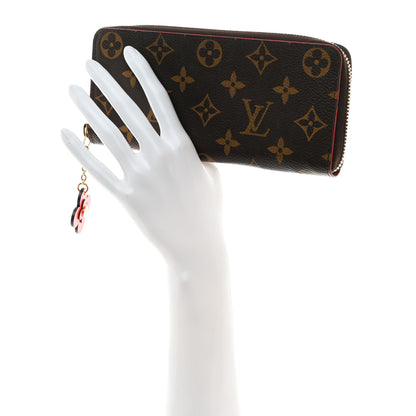 Louis Vuitton Monogram Blooming Flowers Clemence Wallet Coquelicot 2 of 7