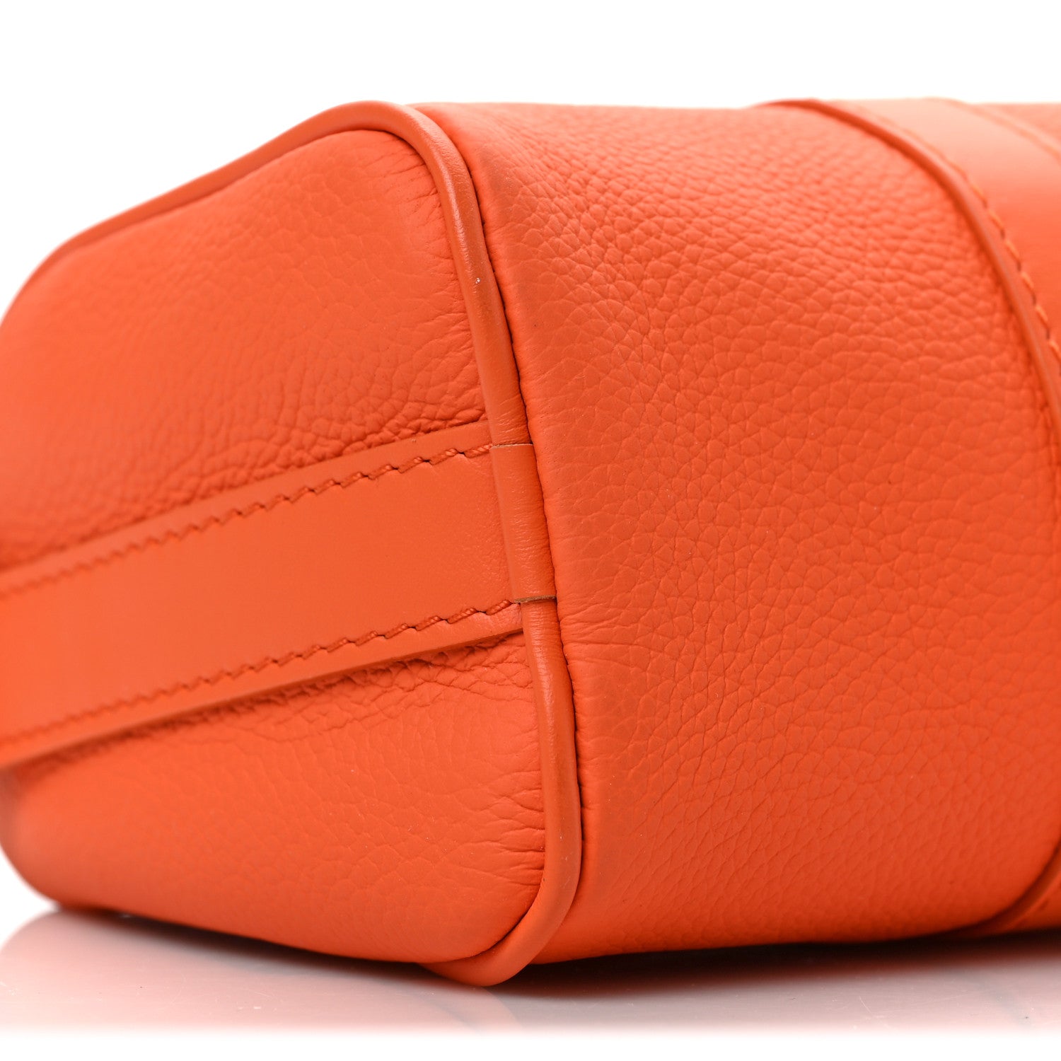 Louis Vuitton Grained Calfskin Aerogram Keepall XS Orange 7 of 8