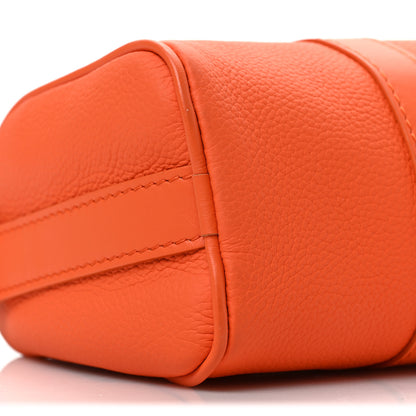 Louis Vuitton Grained Calfskin Aerogram Keepall XS Orange 7 of 8