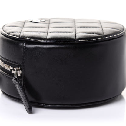 Chanel Lambskin Quilted Round Clutch With Chain Black 9 of 11