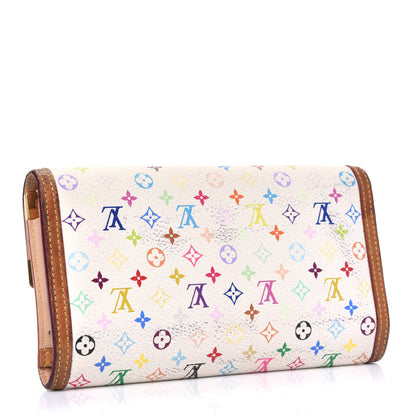 Louis Vuitton Monogram Multicolor Porte Tresor International Wallet White 2 of 13