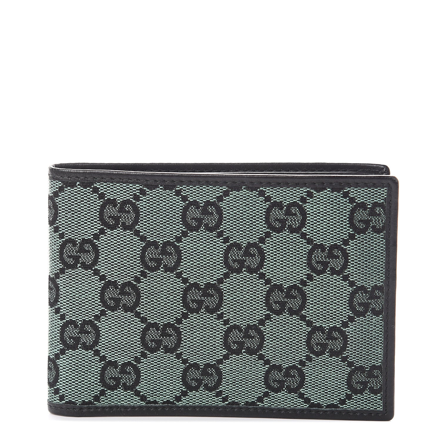 Gucci Monogram Mens Bi-Fold Wallet Green 1 of 6
