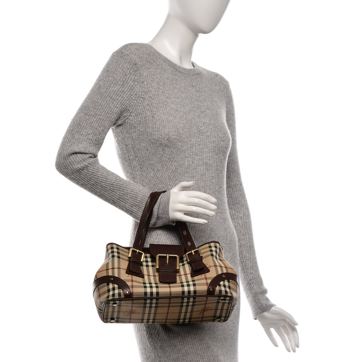 Haymarket Check Buckle Satchel