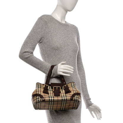 Burberry Haymarket Check Buckle Satchel 2 of 7