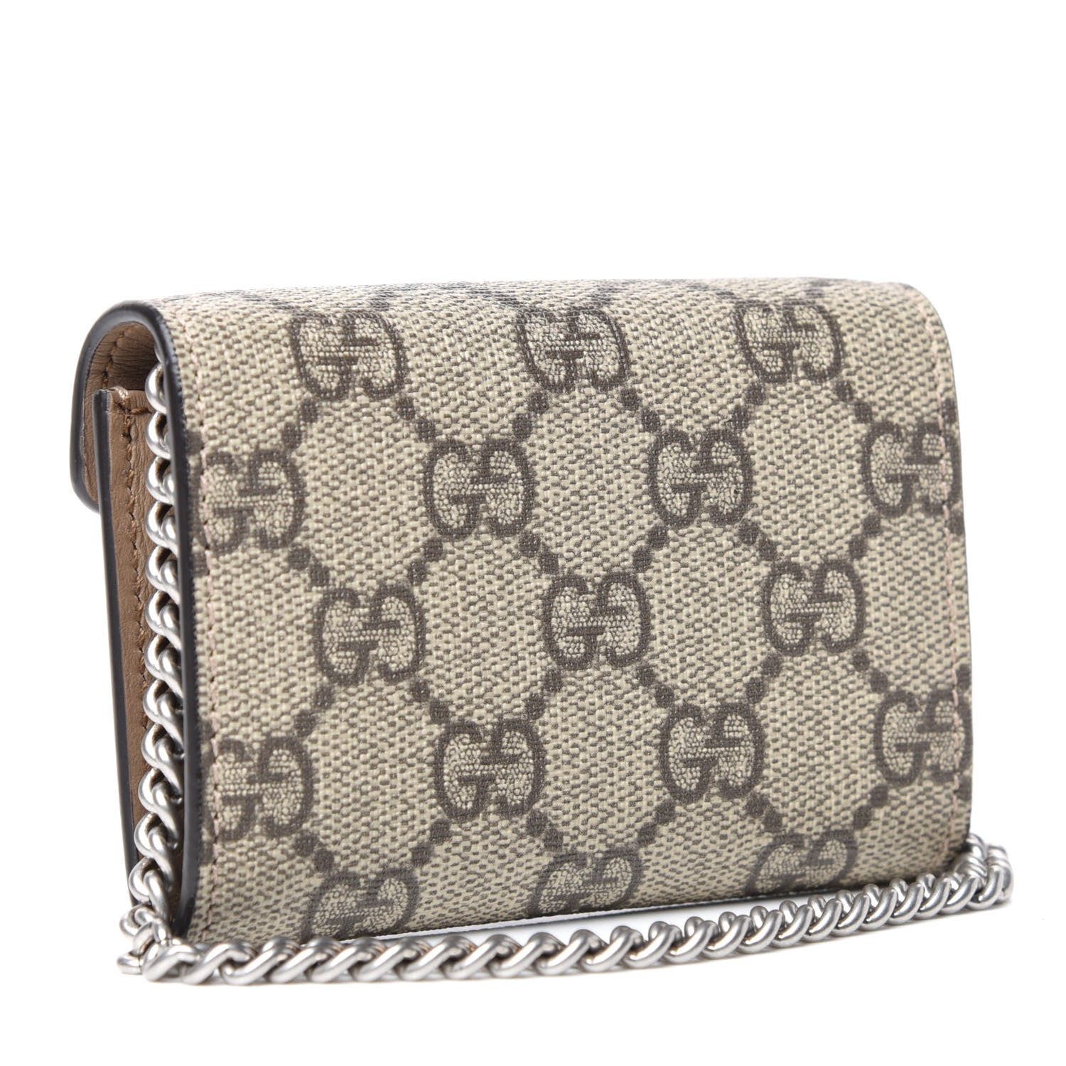Gucci GG Supreme Monogram Dionysus Coin Purse Taupe 3 of 7