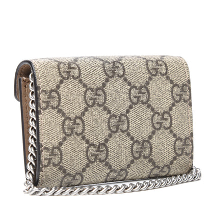 Gucci GG Supreme Monogram Dionysus Coin Purse Taupe 3 of 7