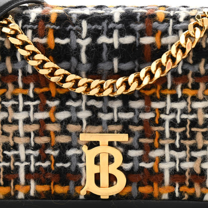 Burberry Tweed Lola Bag Black 9 of 11