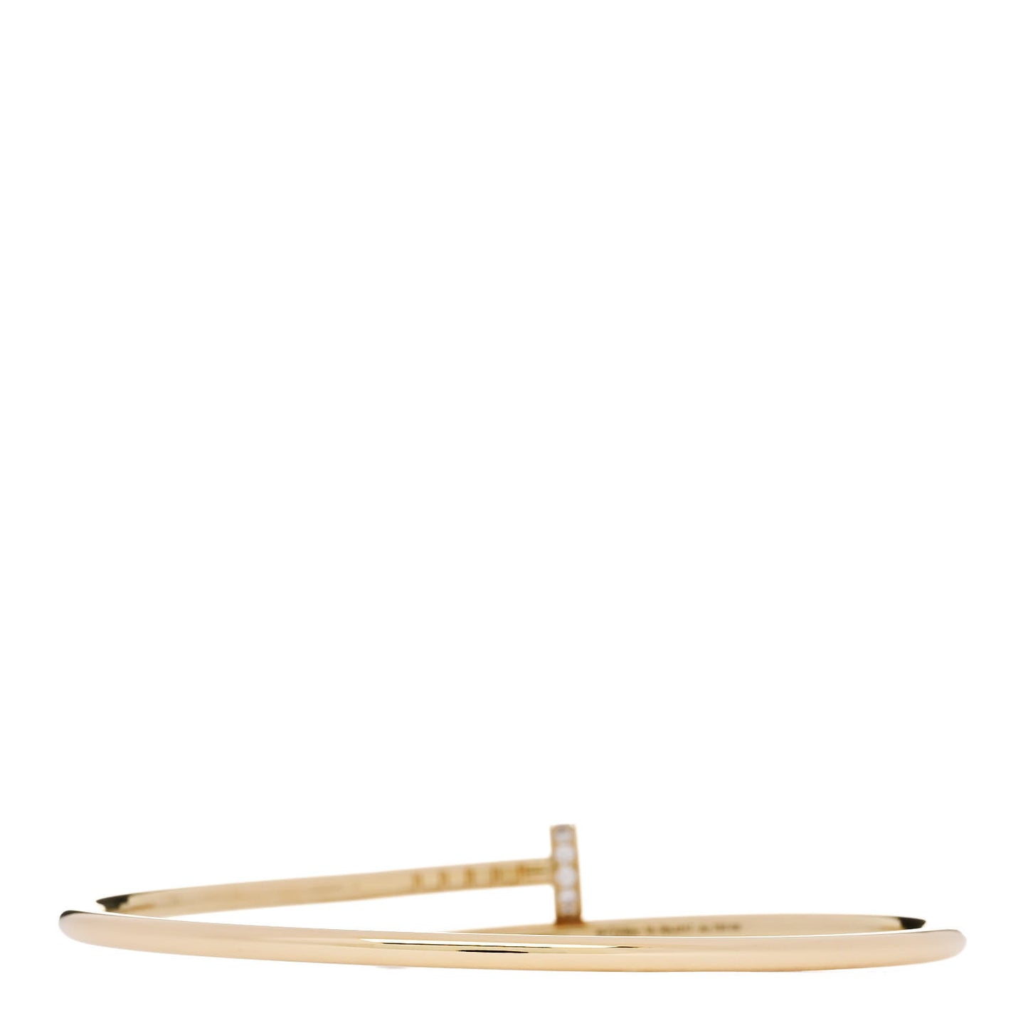 18K Yellow Gold Diamond Small Juste Un Clou Bracelet 18
